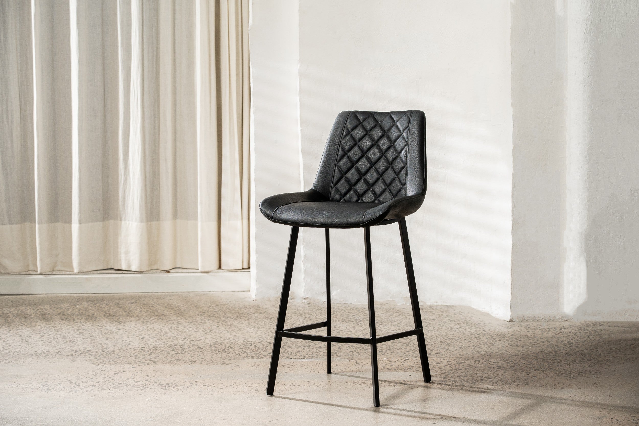 Forge Bar Stool Black (Set of 2)