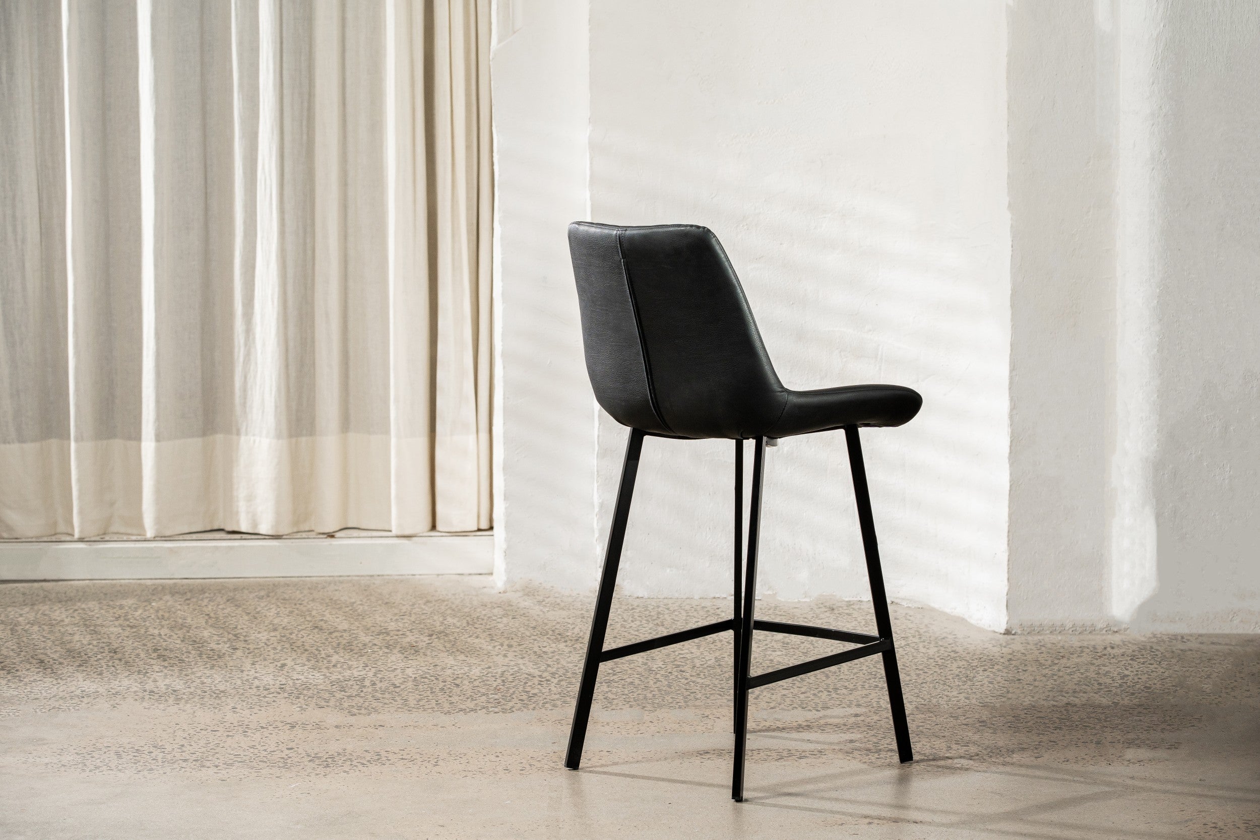 Forge Bar Stool Black (Set of 2)