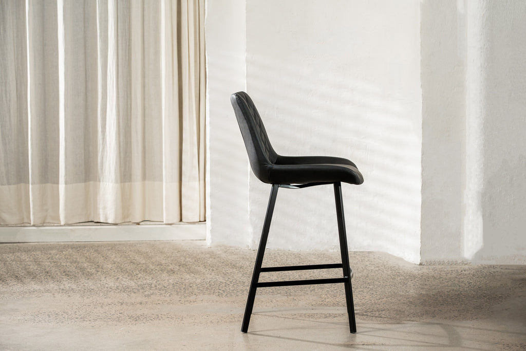 Forge Bar Stool Black (Set of 2)