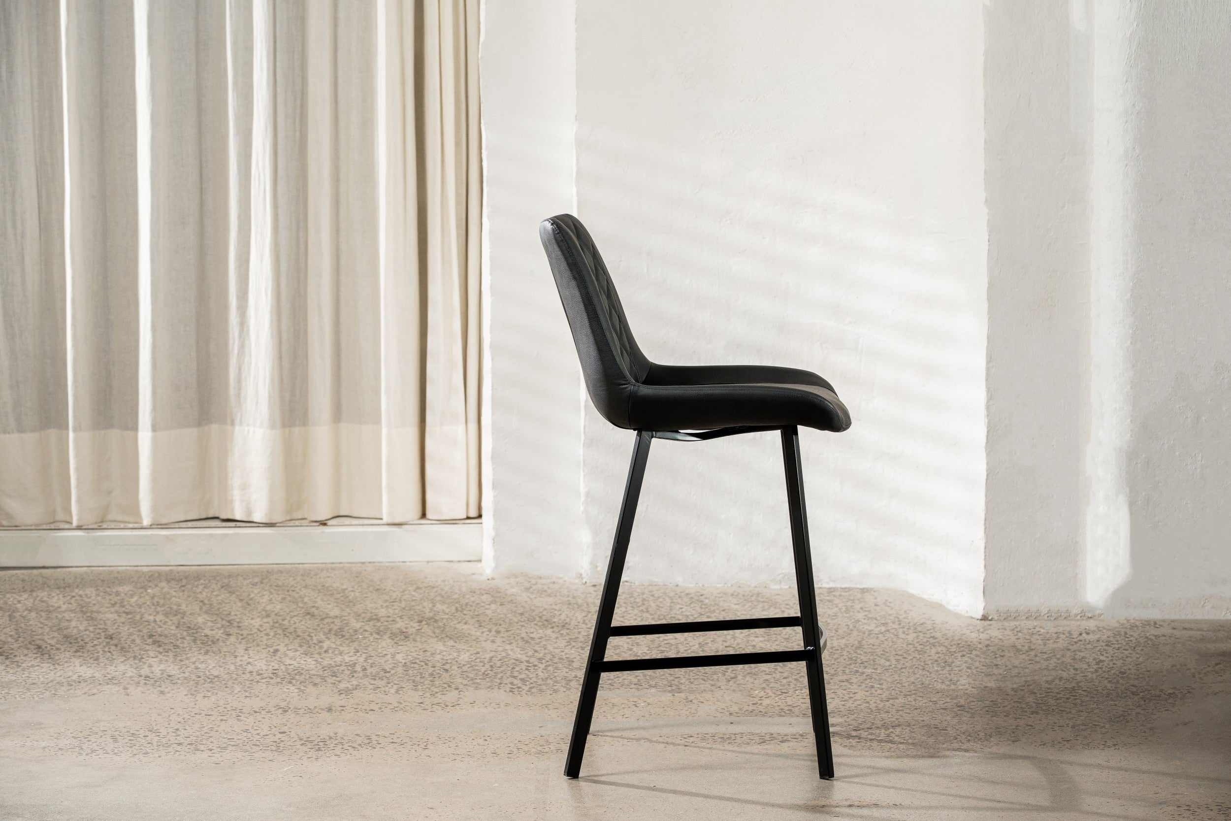 Forge Bar Stool Black (Set of 2)