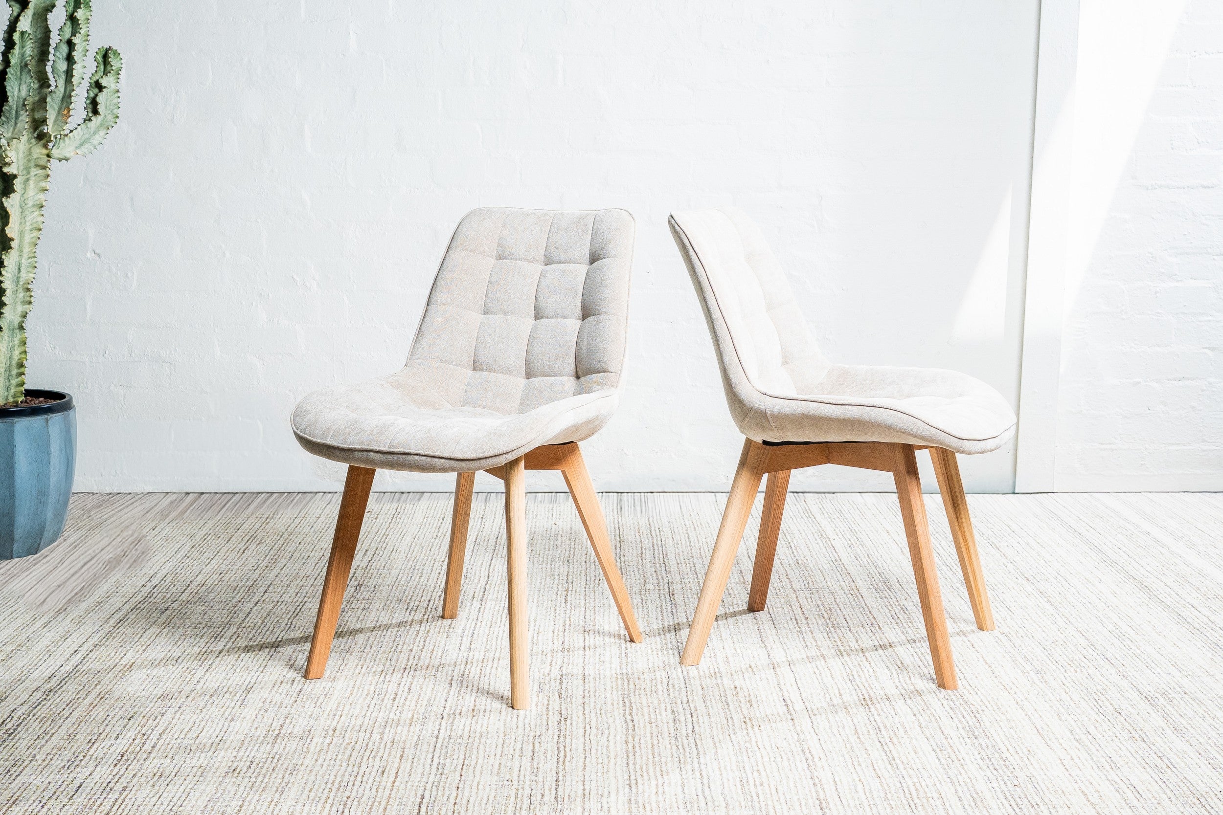 Arbor Dining Chair Taupe / Natural (Set of 2)