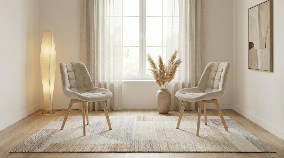 Forvella Dining Chair Taupe / Natural (Set of 2)