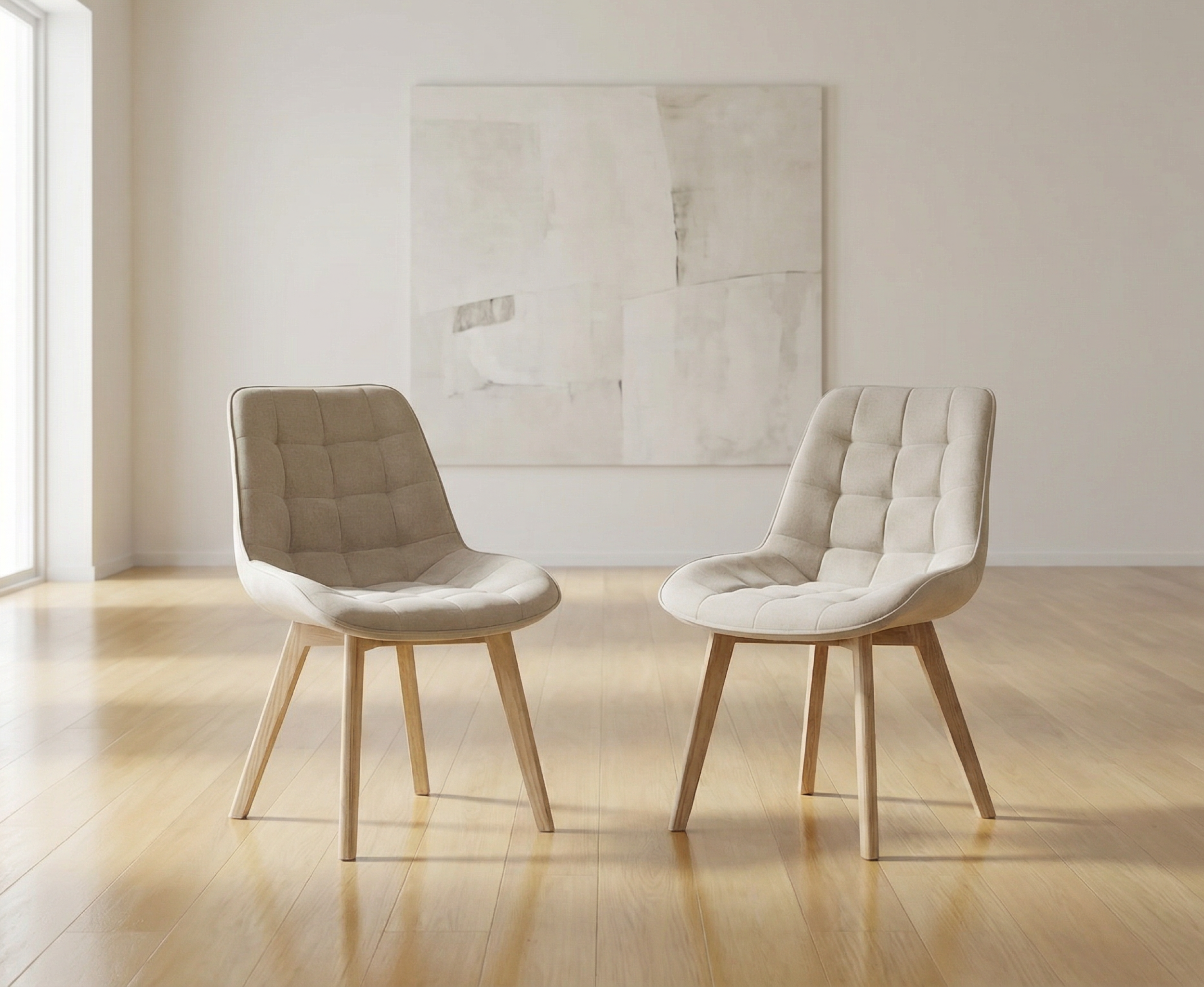 Arbor Dining Chair Taupe / Natural (Set of 2)