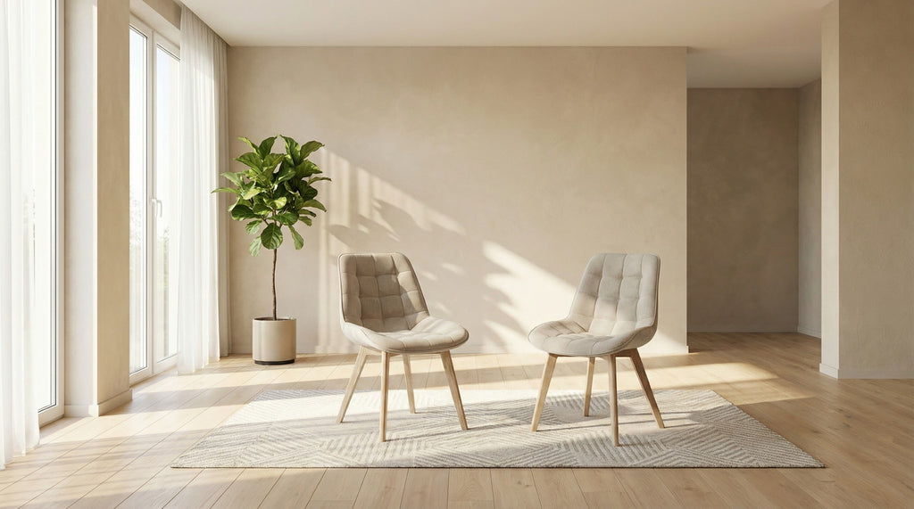 Forvella Dining Chair Taupe / Natural (Set of 2)