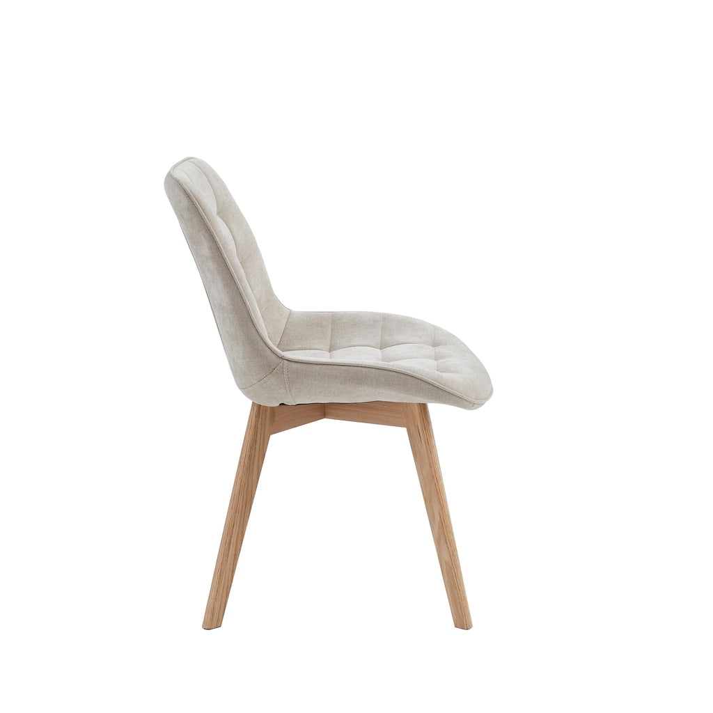 Forvella Dining Chair Taupe / Natural (Set of 2)