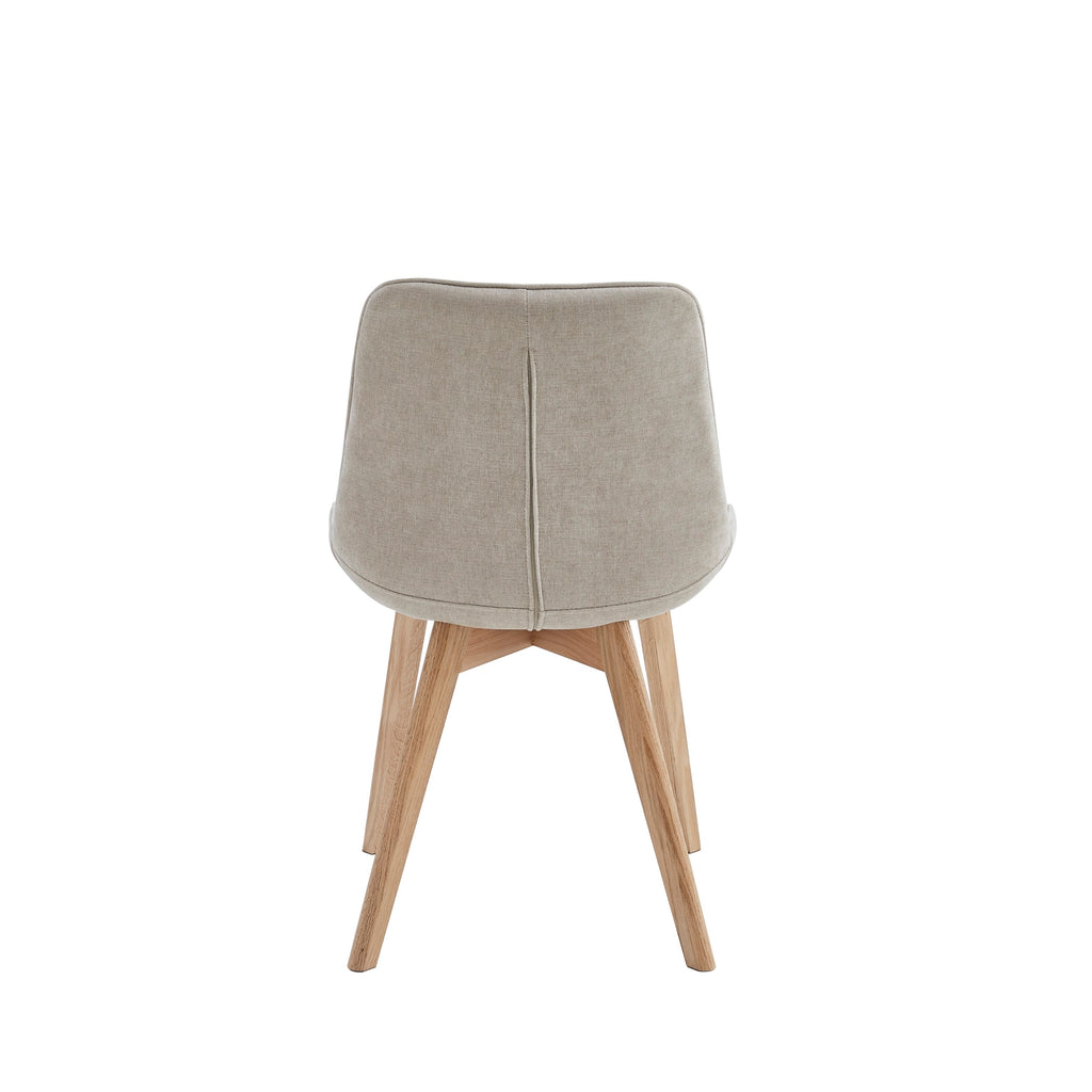 Forvella Dining Chair Taupe / Natural (Set of 2)