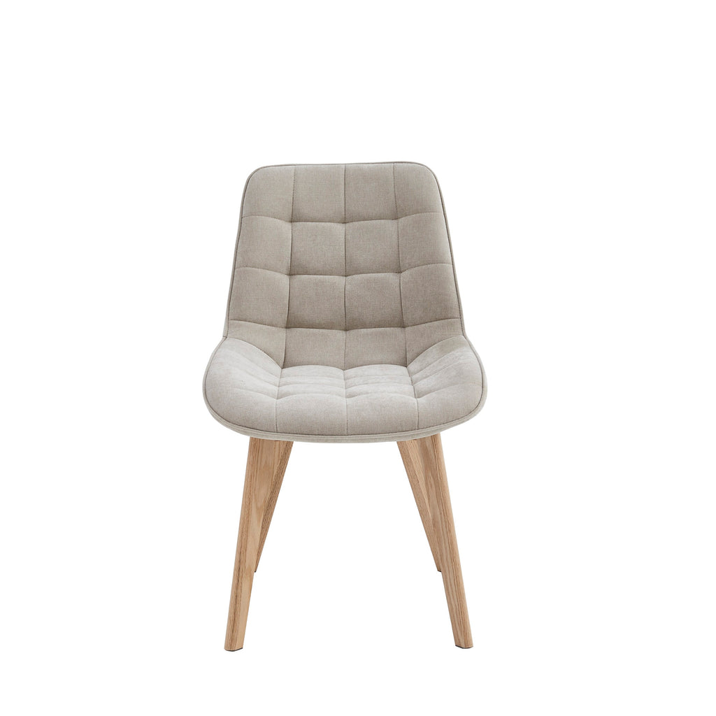 Forvella Dining Chair Taupe / Natural (Set of 2)