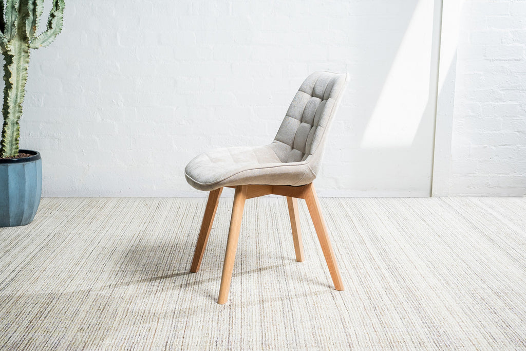 Forvella Dining Chair Taupe / Natural (Set of 2)