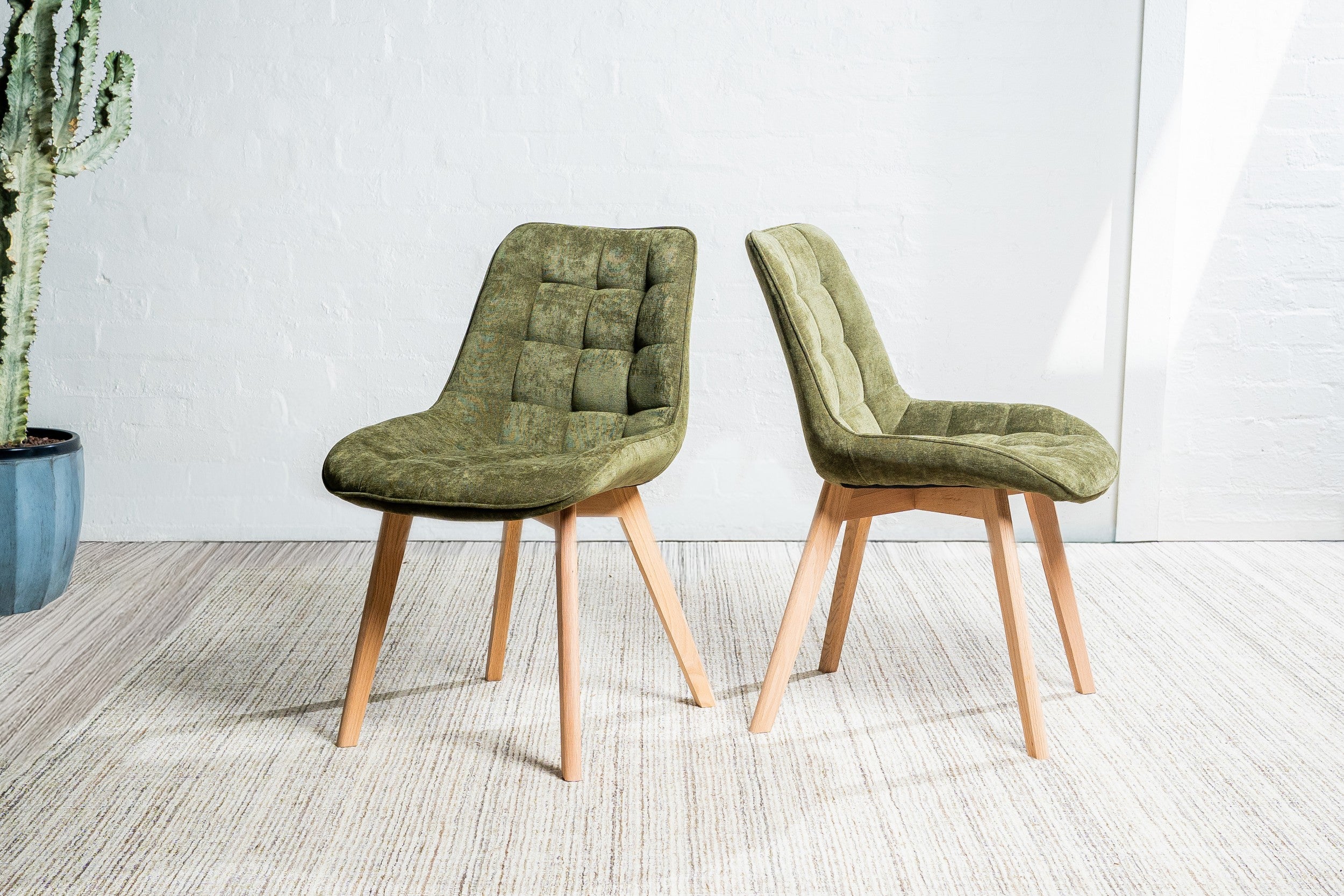 Arbor Dining Chair Green / Natural (Set of 4)