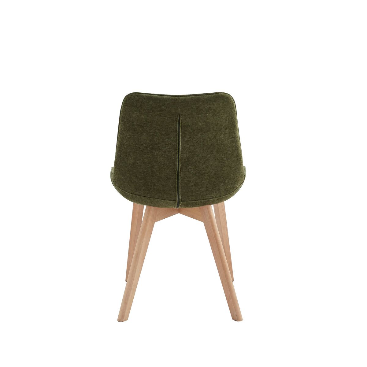 Forvella Dining Chair Green / Natural (Set of 2)