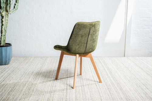 Arbor Dining Chair Green / Natural (Set of 2)