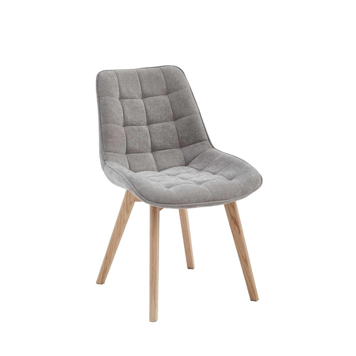 Forvella Dining Chair Light Grey/ Natural (Set of 2)