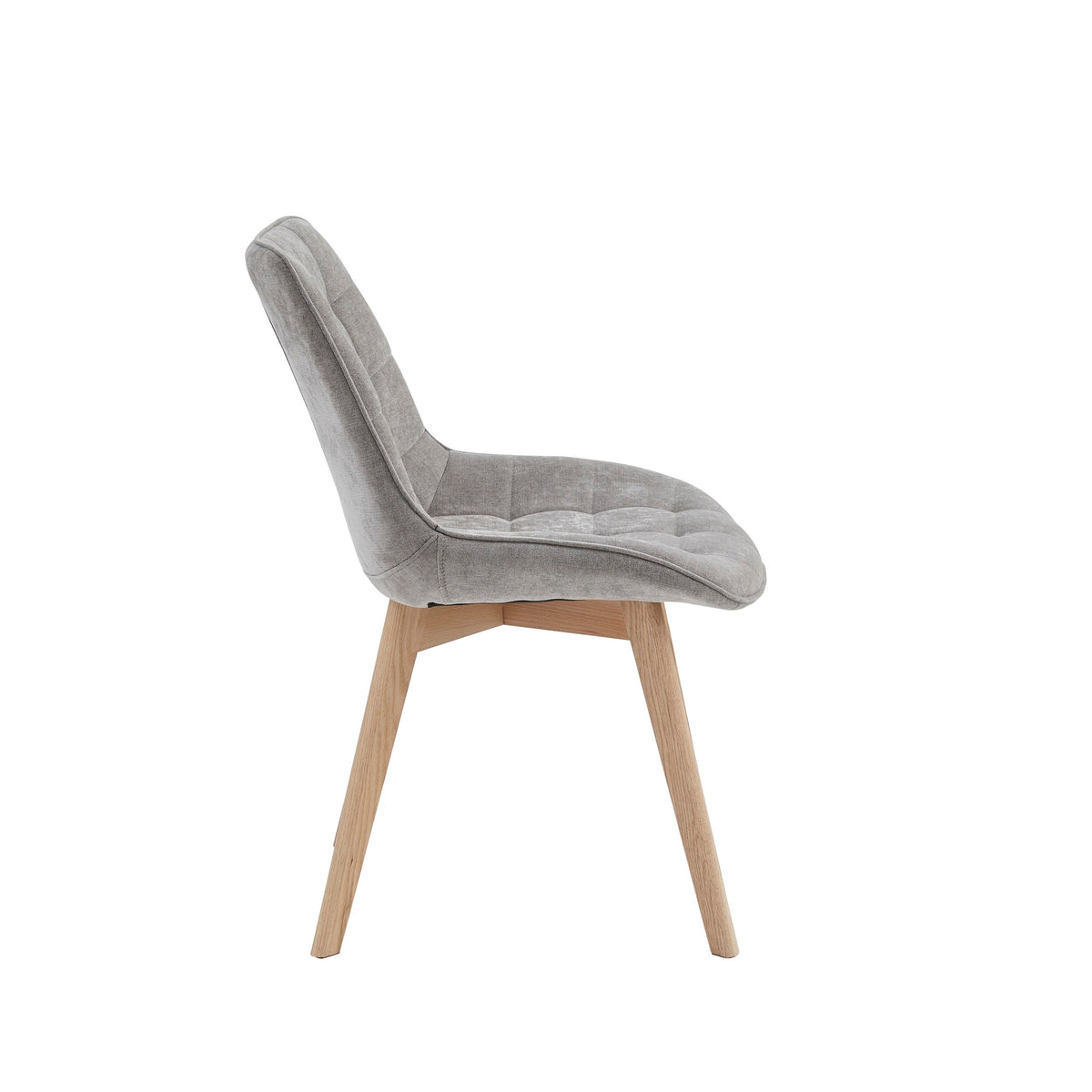 Forvella Dining Chair Light Grey/ Natural (Set of 2)