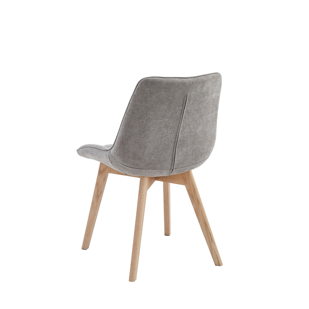 Forvella Dining Chair Light Grey/ Natural (Set of 2)