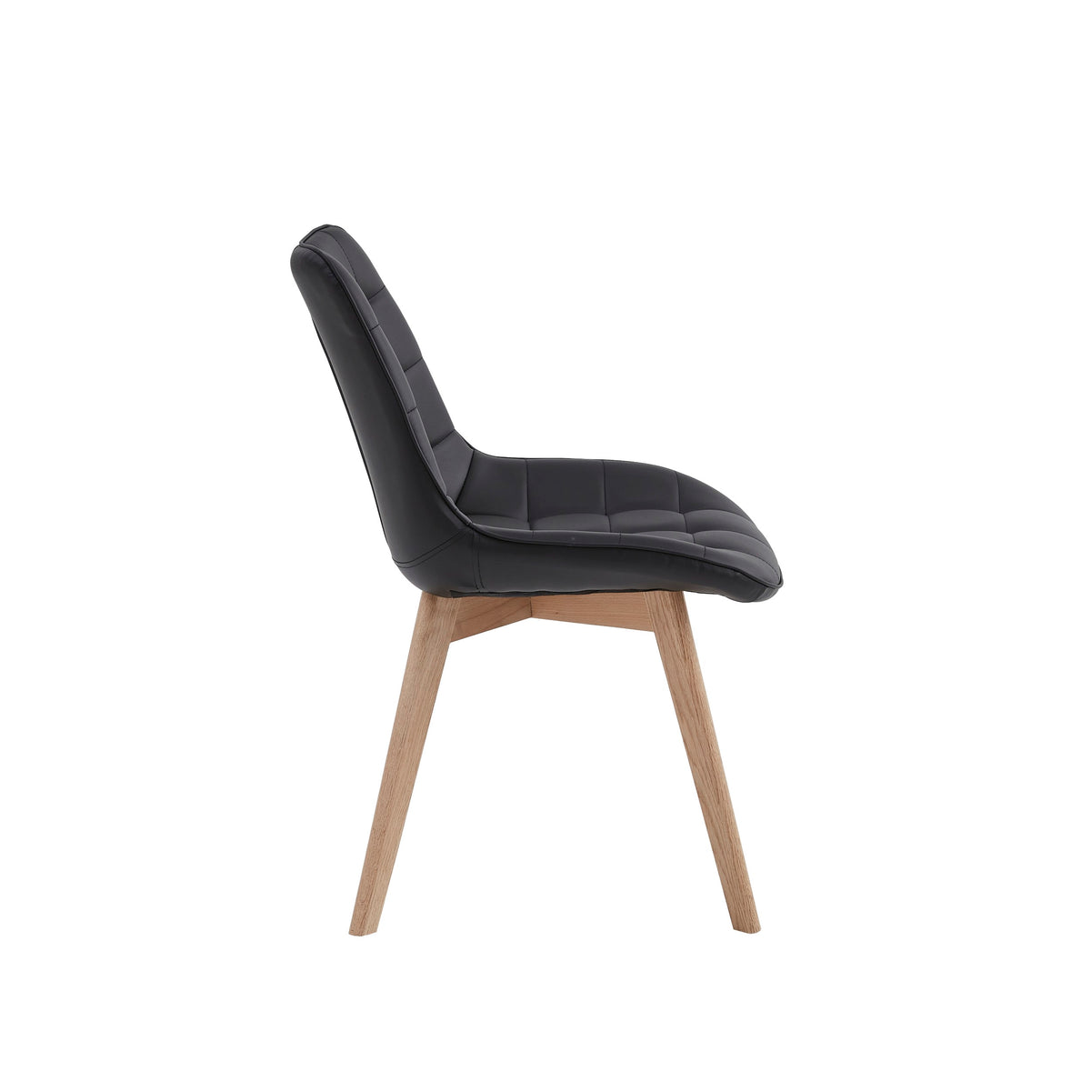 Forvella Dining Chair Black / Natural (Set of 2)