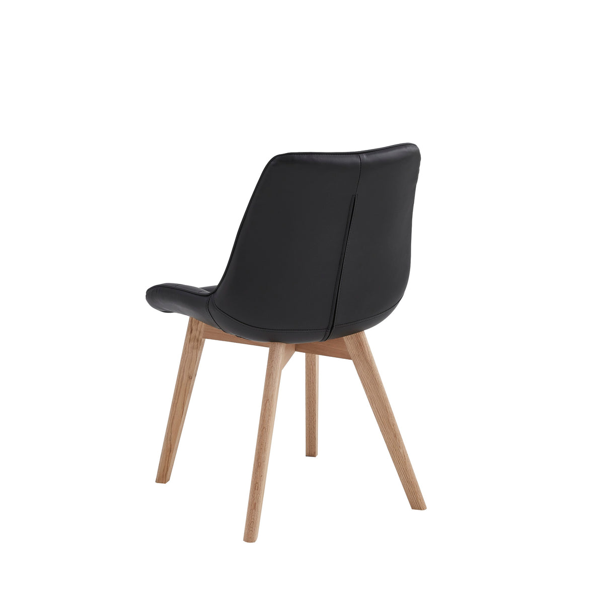 Forvella Dining Chair Black / Natural (Set of 2)