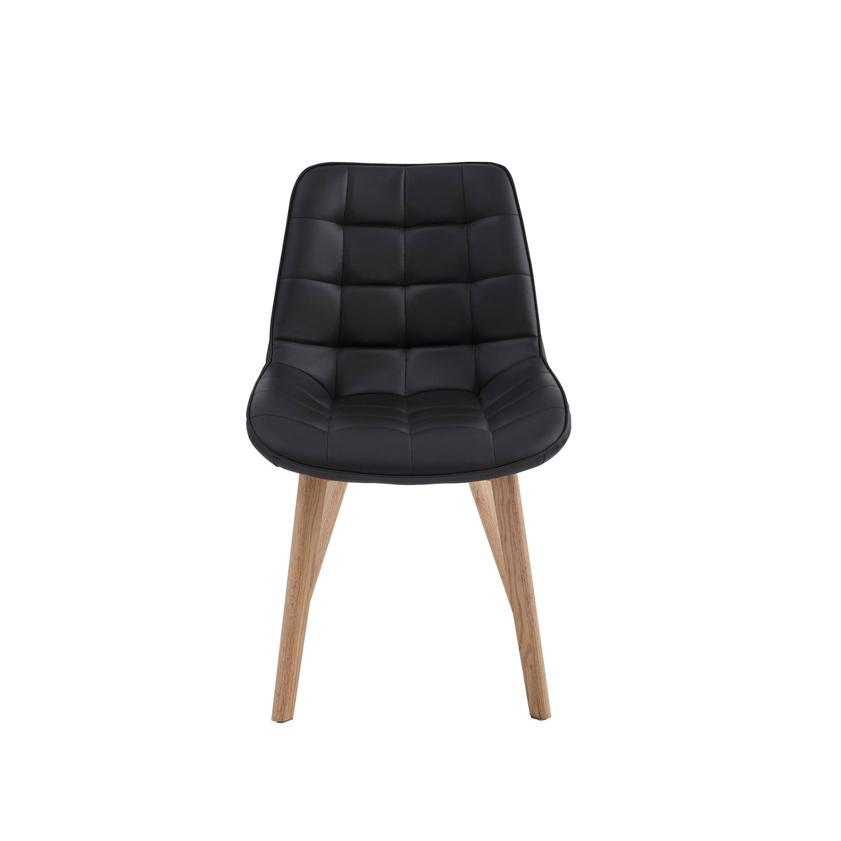 Forvella Dining Chair Black / Natural (Set of 2)