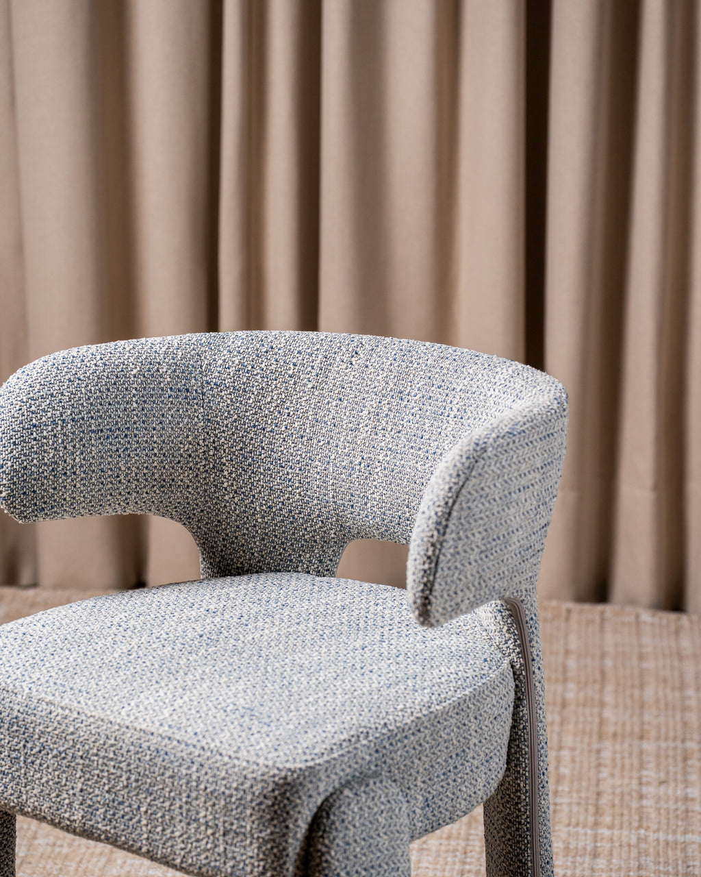 Genvara Dining Chair Blue Grey