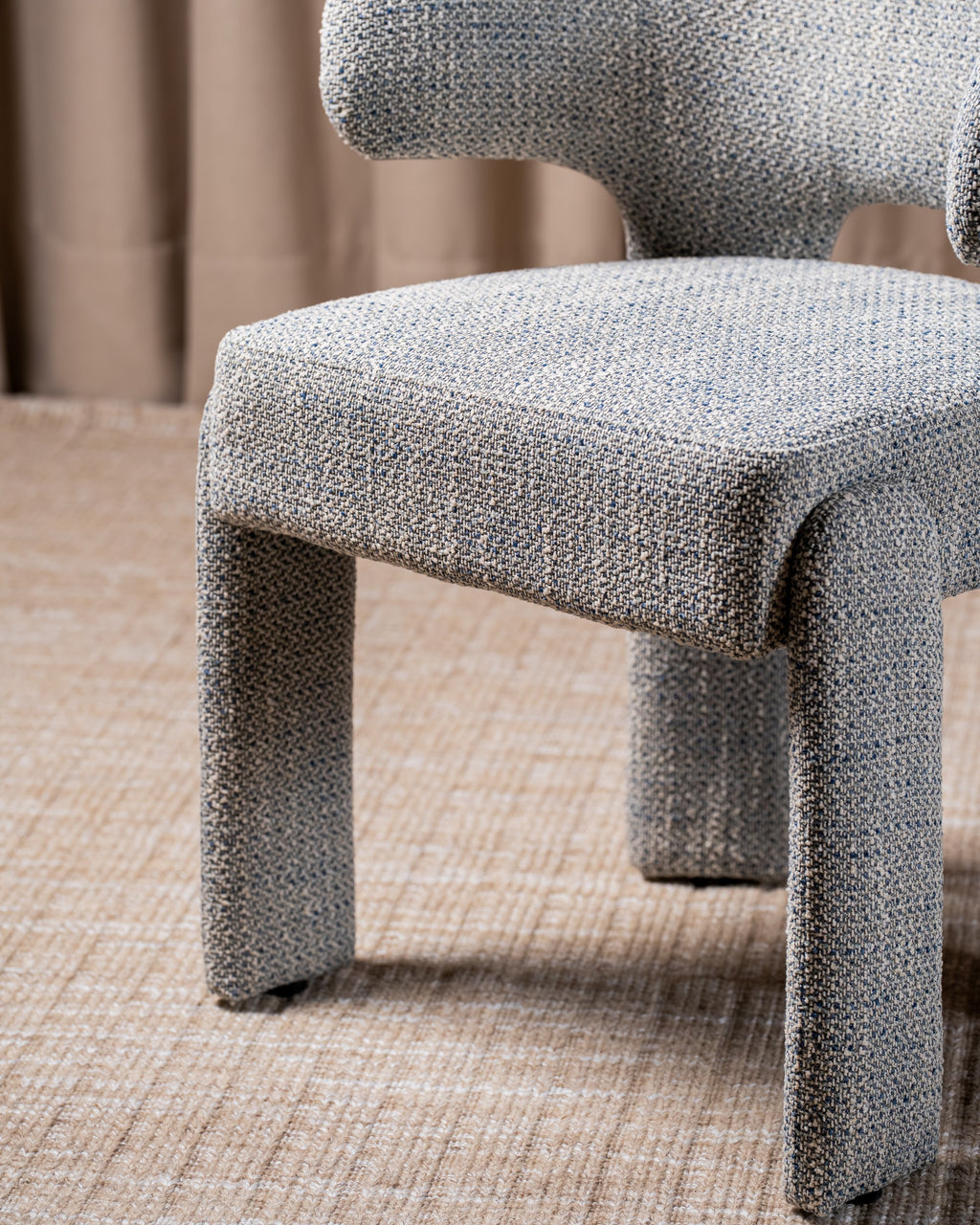 Genvara Dining Chair Blue Grey