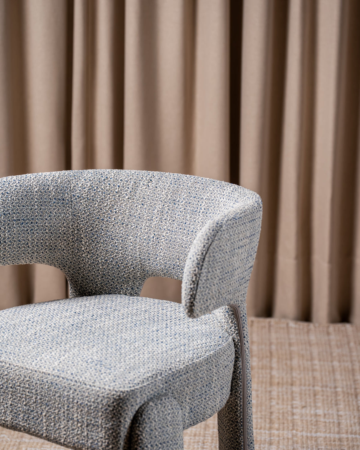 Genvara Dining Chair Blue Grey