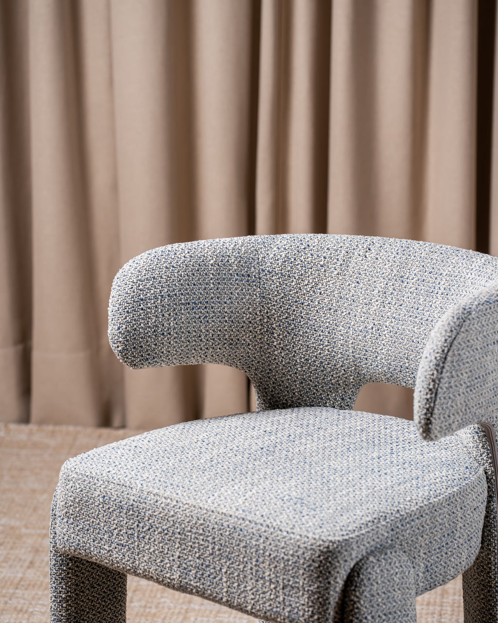 Genvara Dining Chair Blue Grey