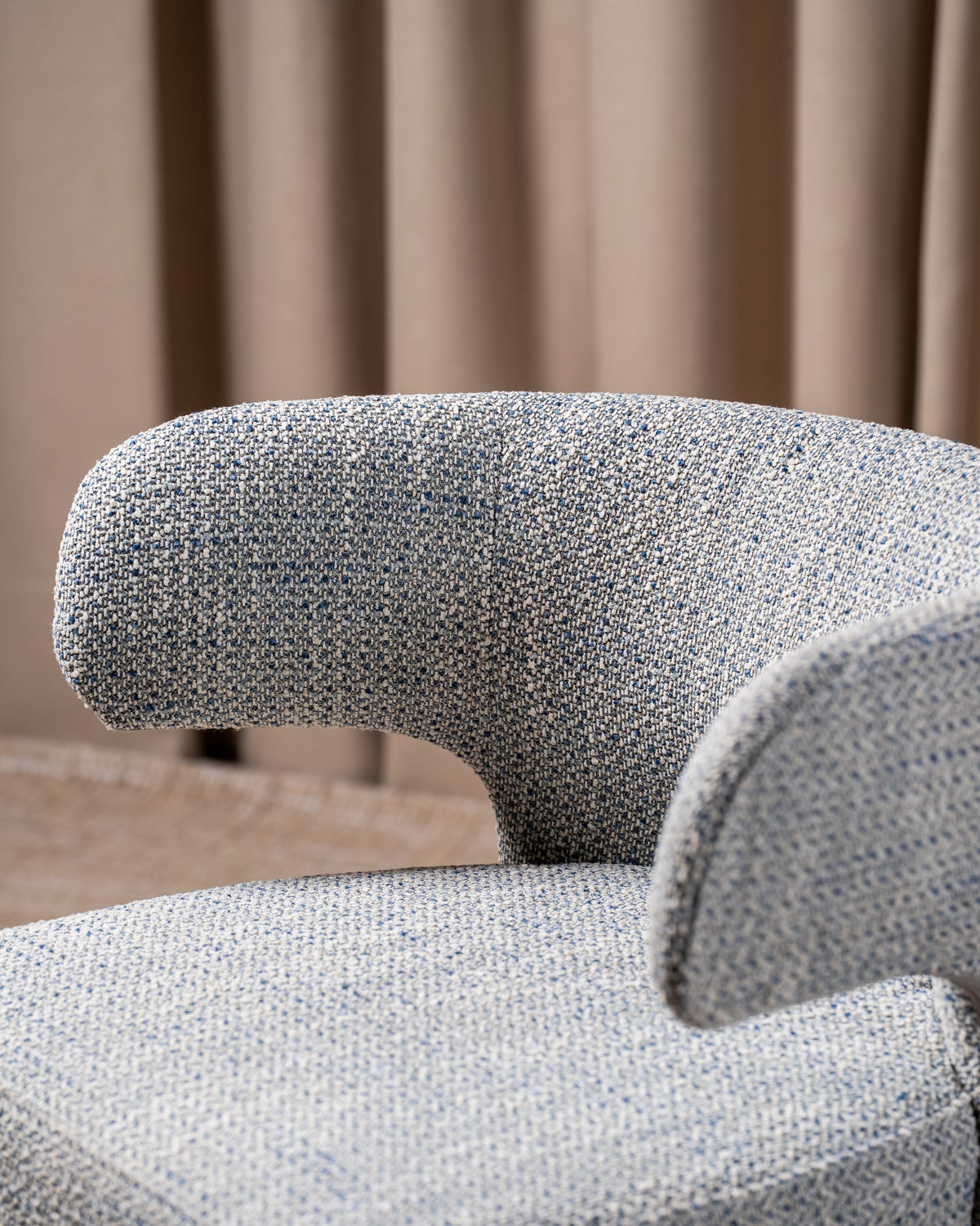 Genvara Dining Chair Blue Grey