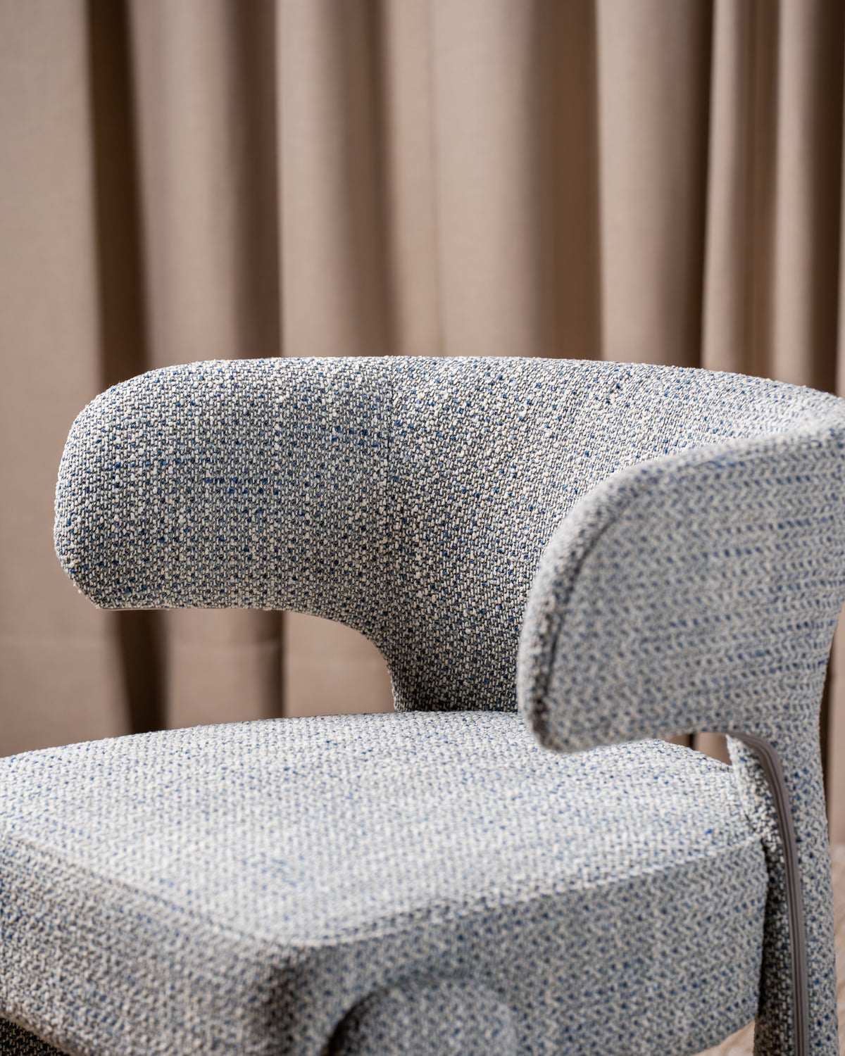 Genvara Dining Chair Blue Grey