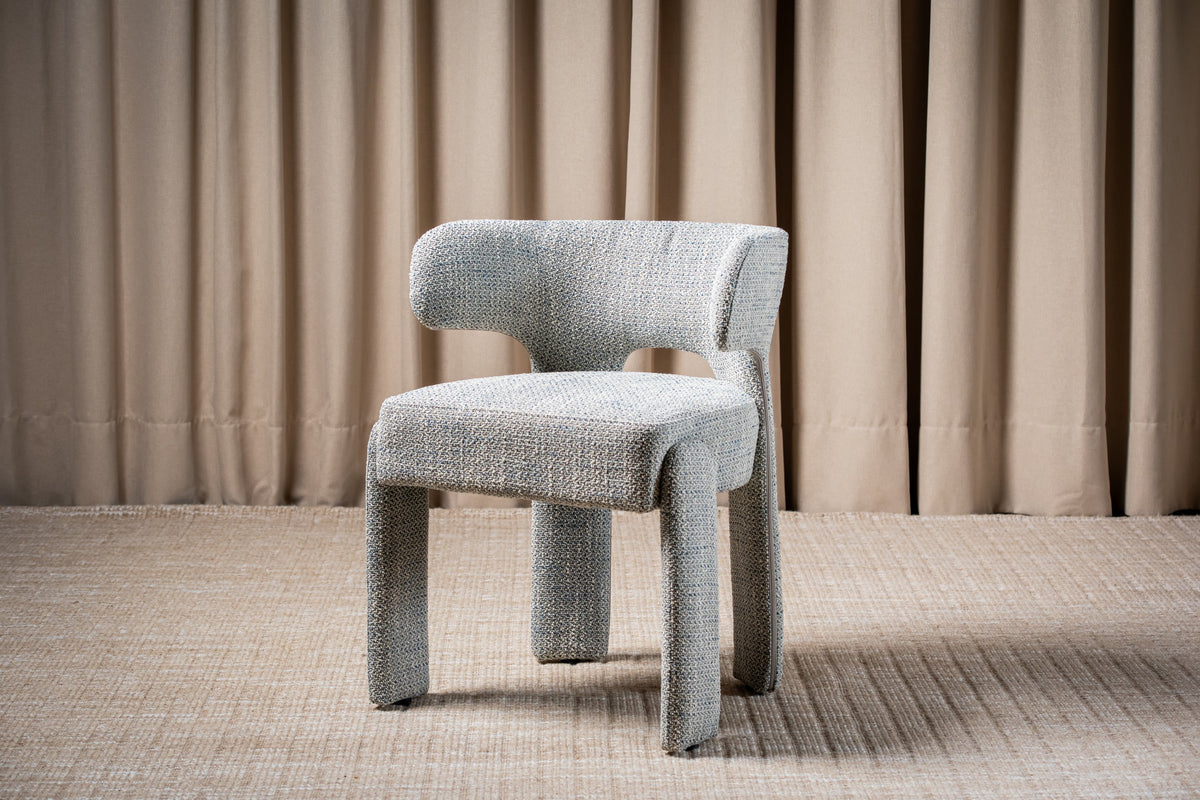 Genvara Dining Chair Blue Grey
