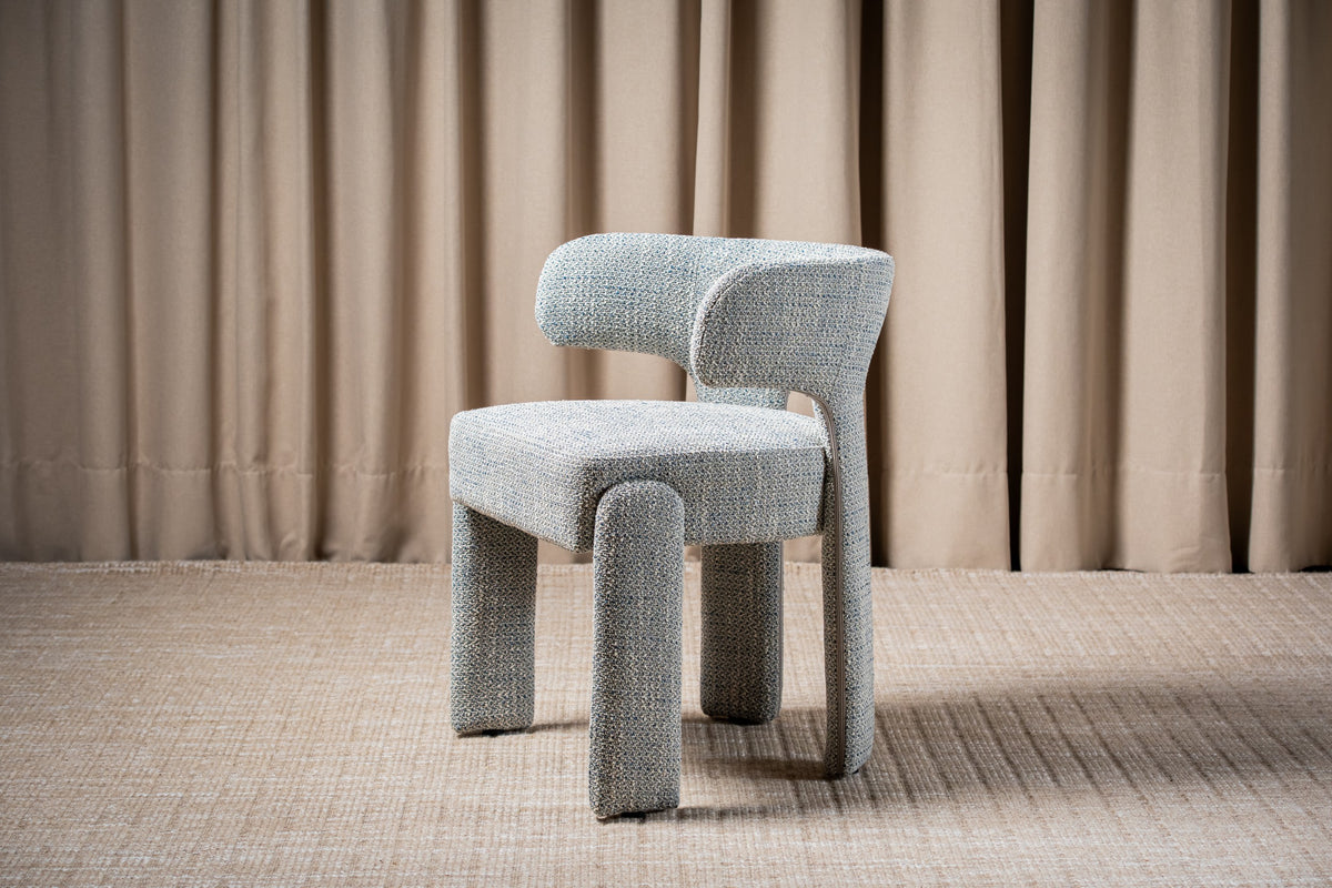Genvara Dining Chair Blue Grey