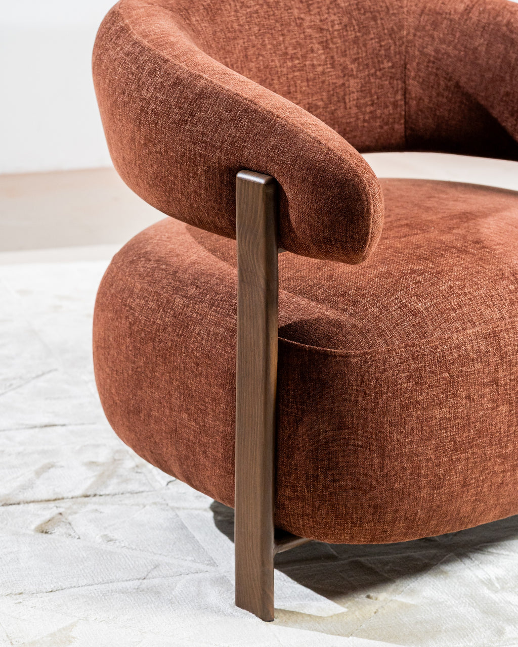 Hearth Occasional Chair Rust