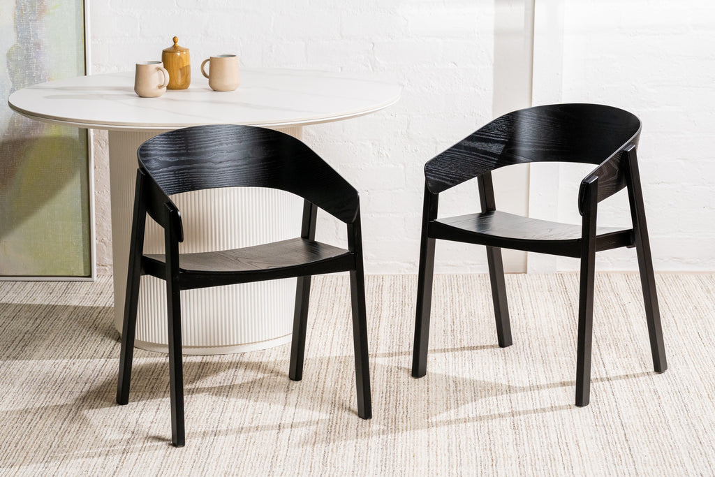 Ashen Dining Chair Black (Set of 2)