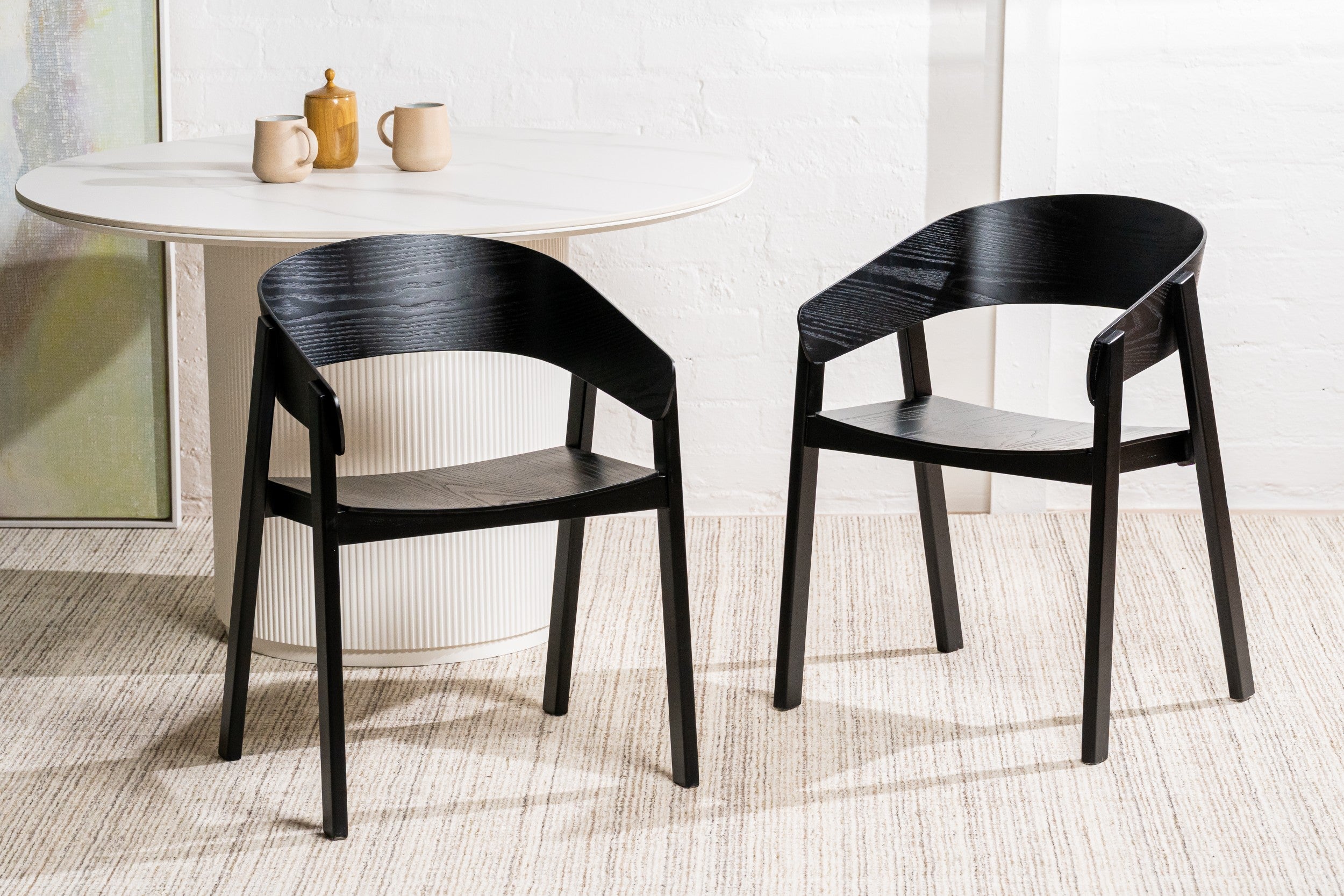 Ashen Dining Chair Black (Set of 2)