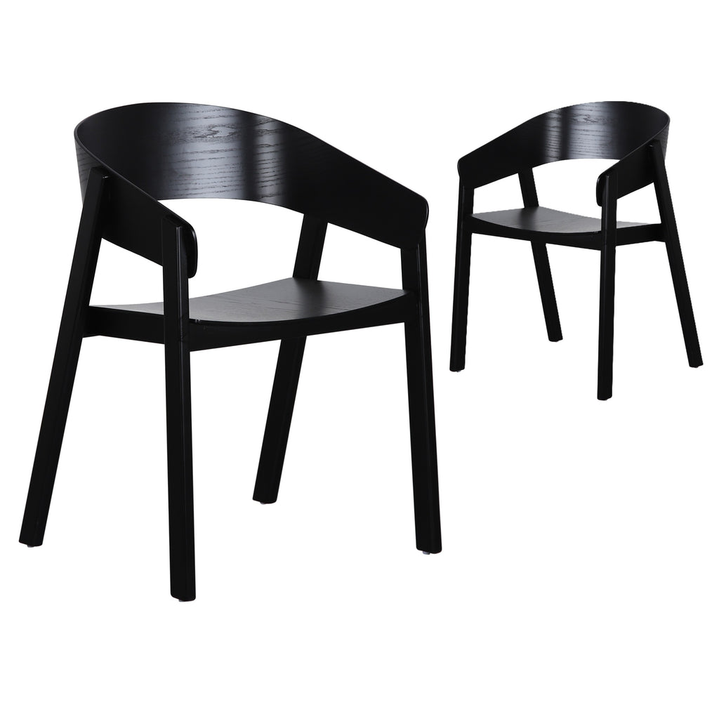 Ashen Dining Chair Black (Set of 2)