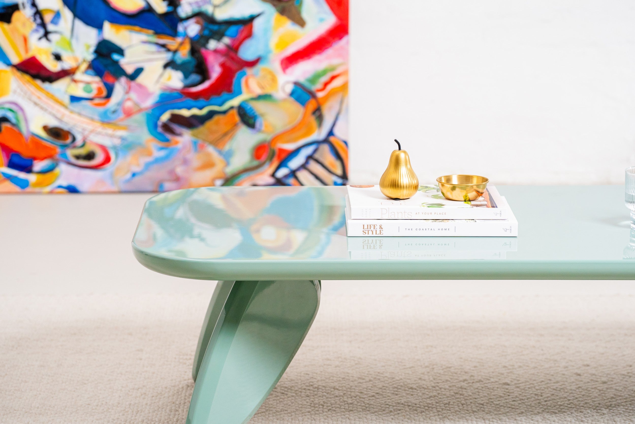 Mint Coffee Table Mint Gloss
