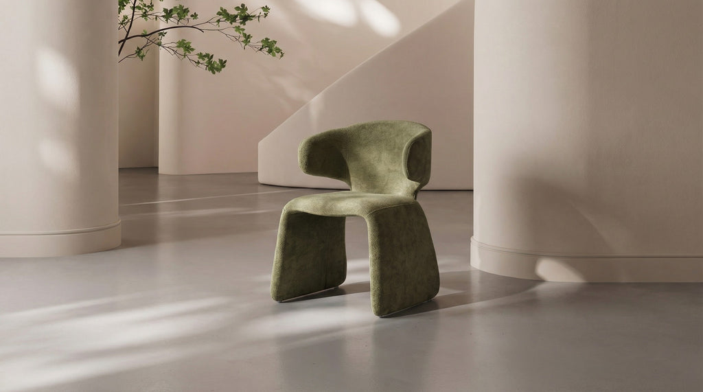 Helvara Dining Chair Olive