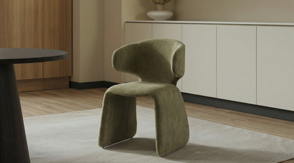 Helvara Dining Chair Olive