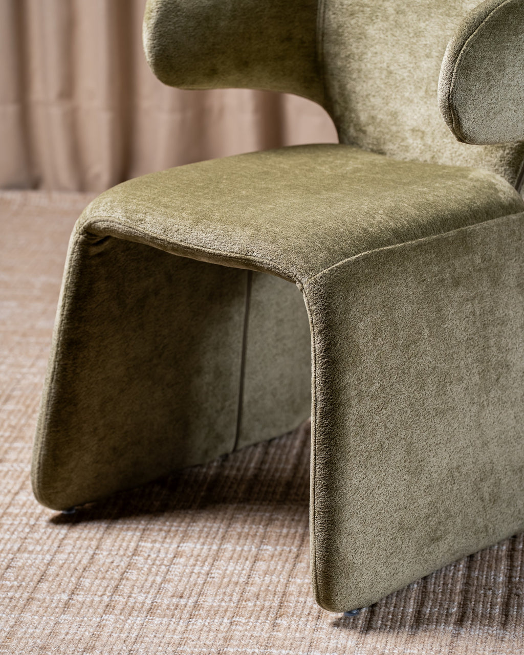 Helvara Dining Chair Olive