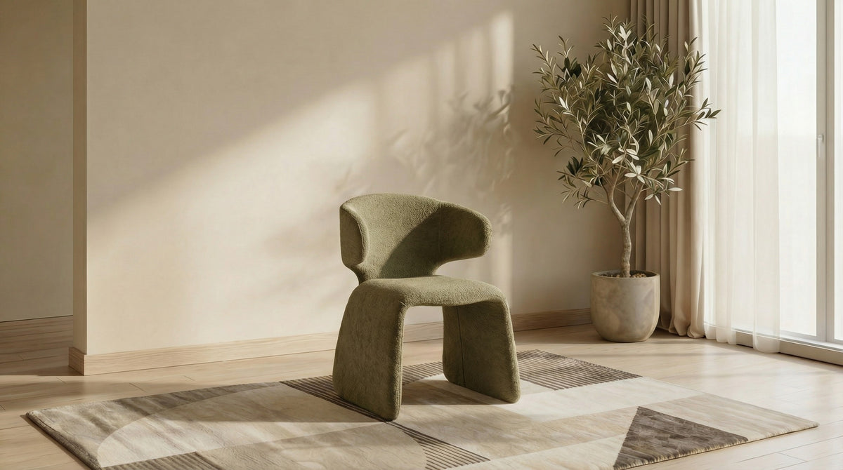 Helvara Dining Chair Olive