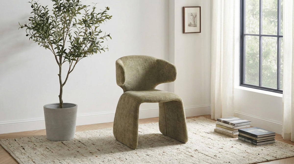 Helvara Dining Chair Olive