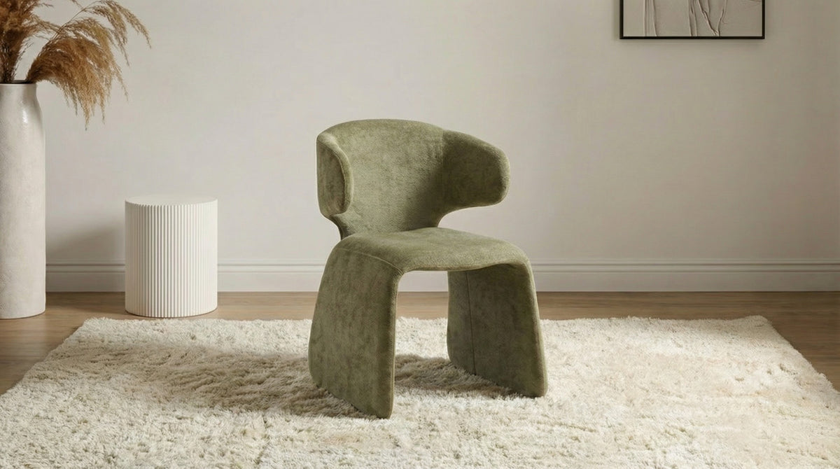 Helvara Dining Chair Olive
