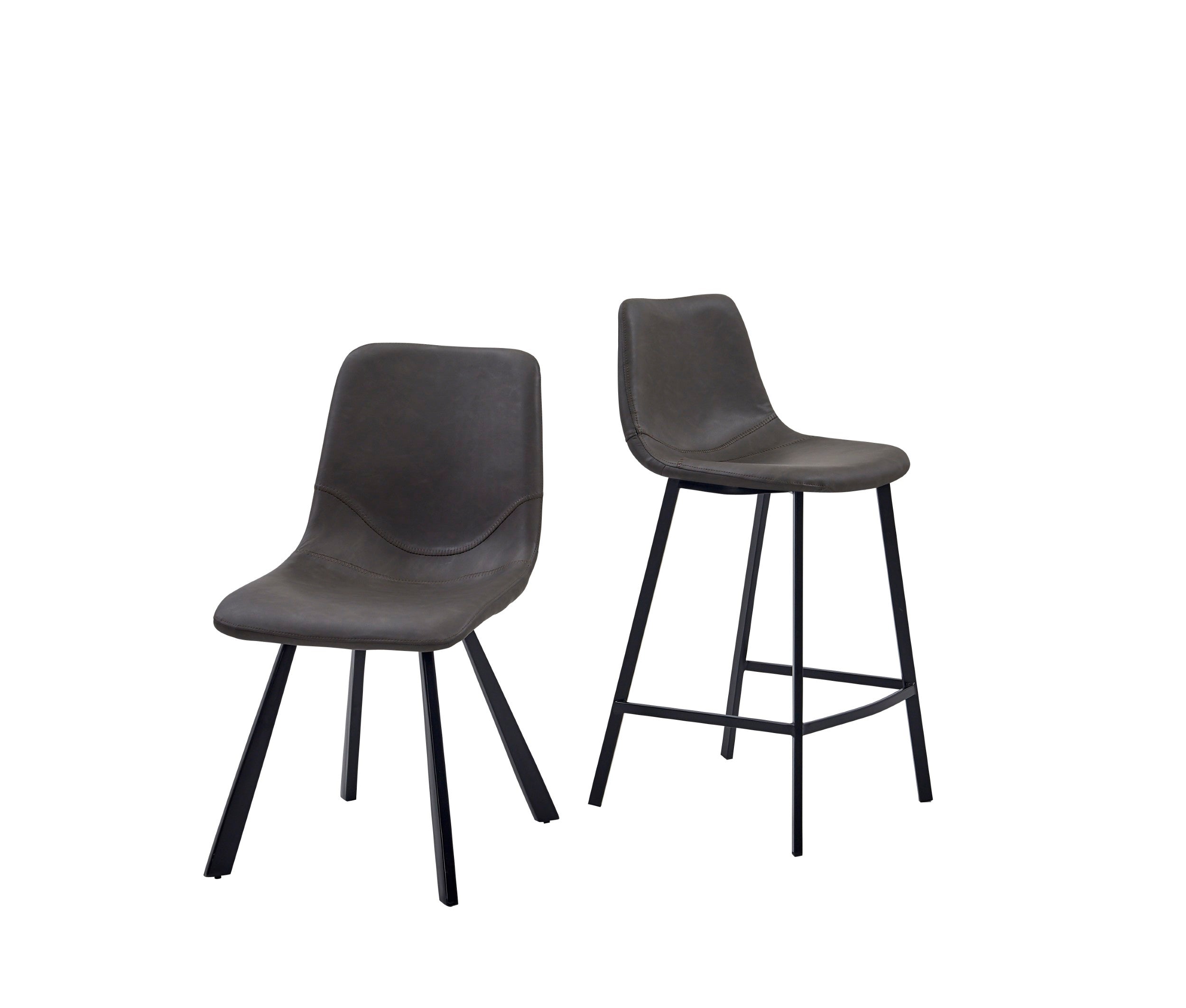 Bronco Bar Stool Antique Grey (Set of 2)