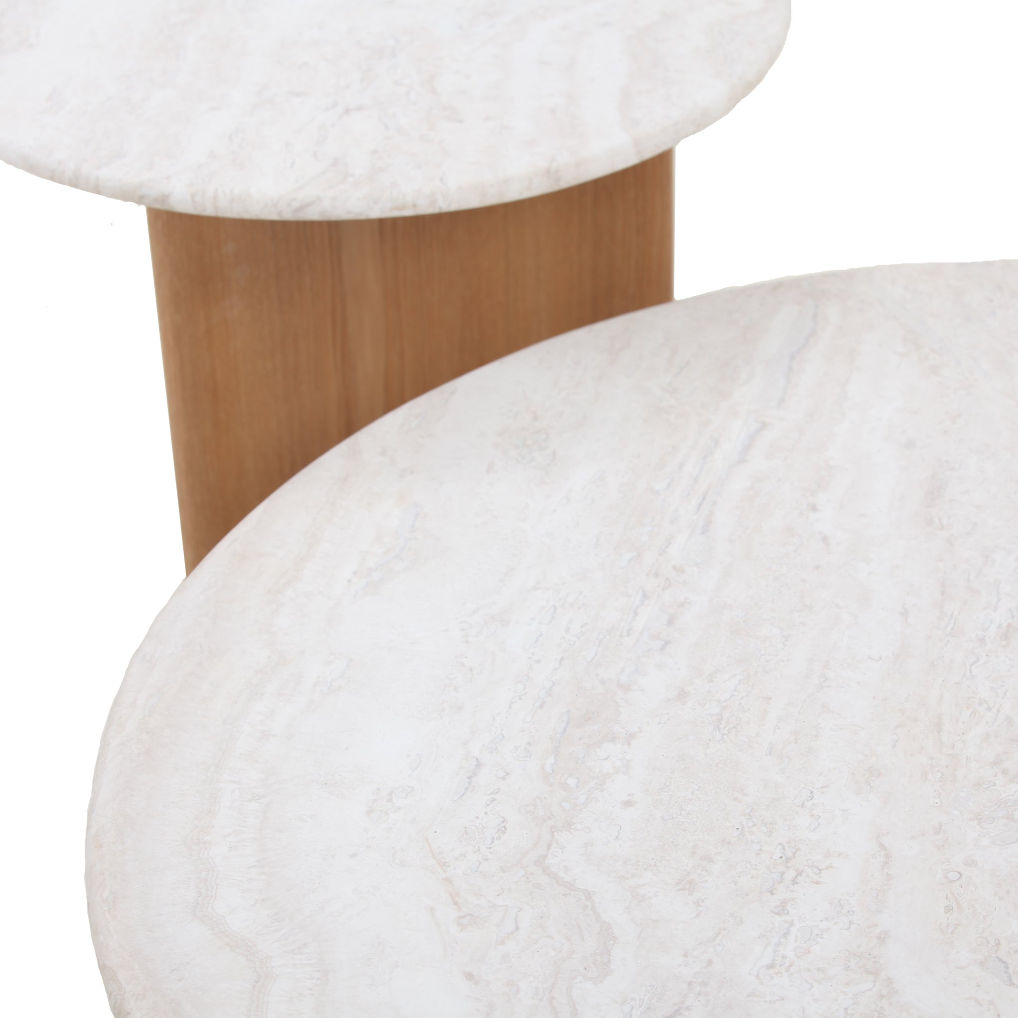 Nested Travertine Venezia Coffee Table - Natural
