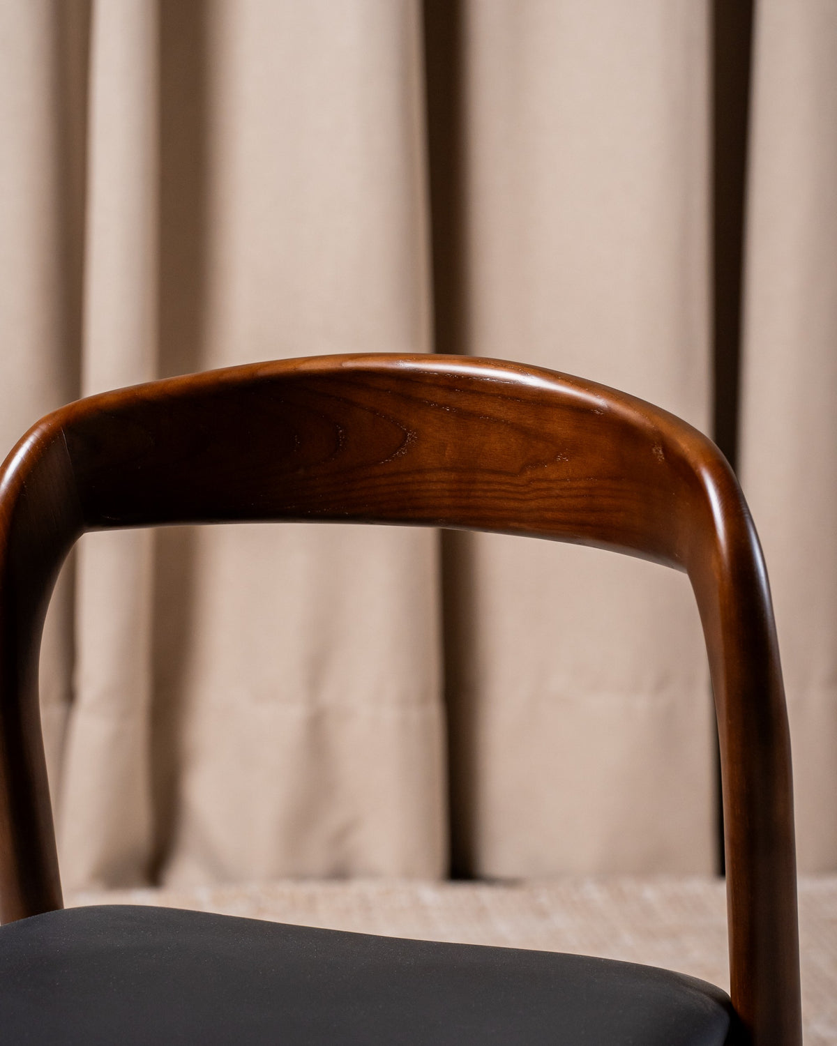 Iverra Dining Chair Walnut / Black PU (Set of 2)