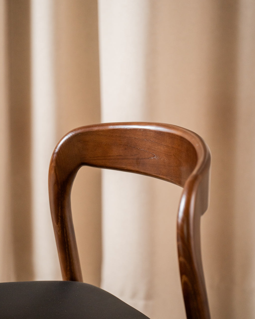 Iverra Dining Chair Walnut / Black PU (Set of 2)