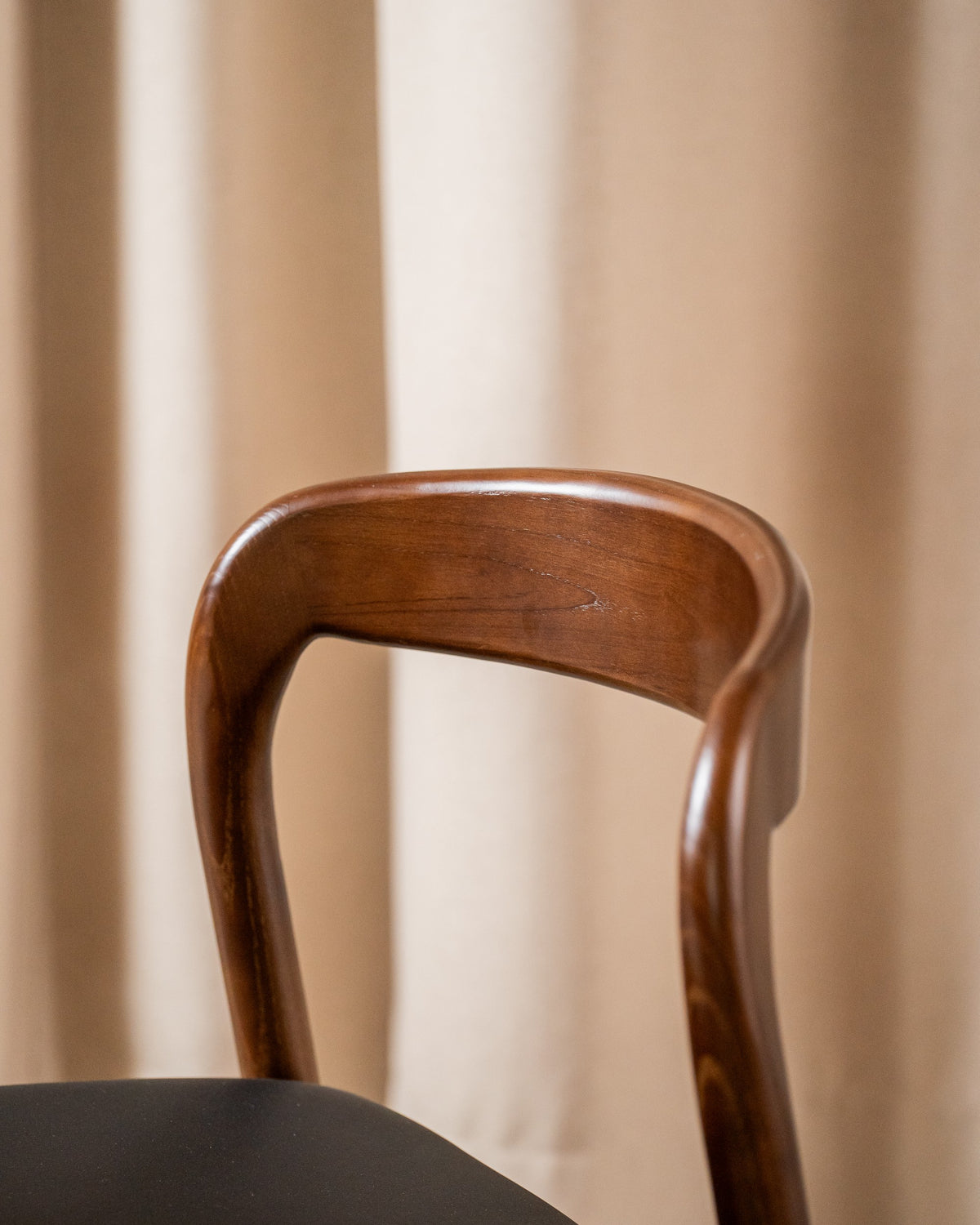 Iverra Dining Chair Walnut / Black PU (Set of 2)