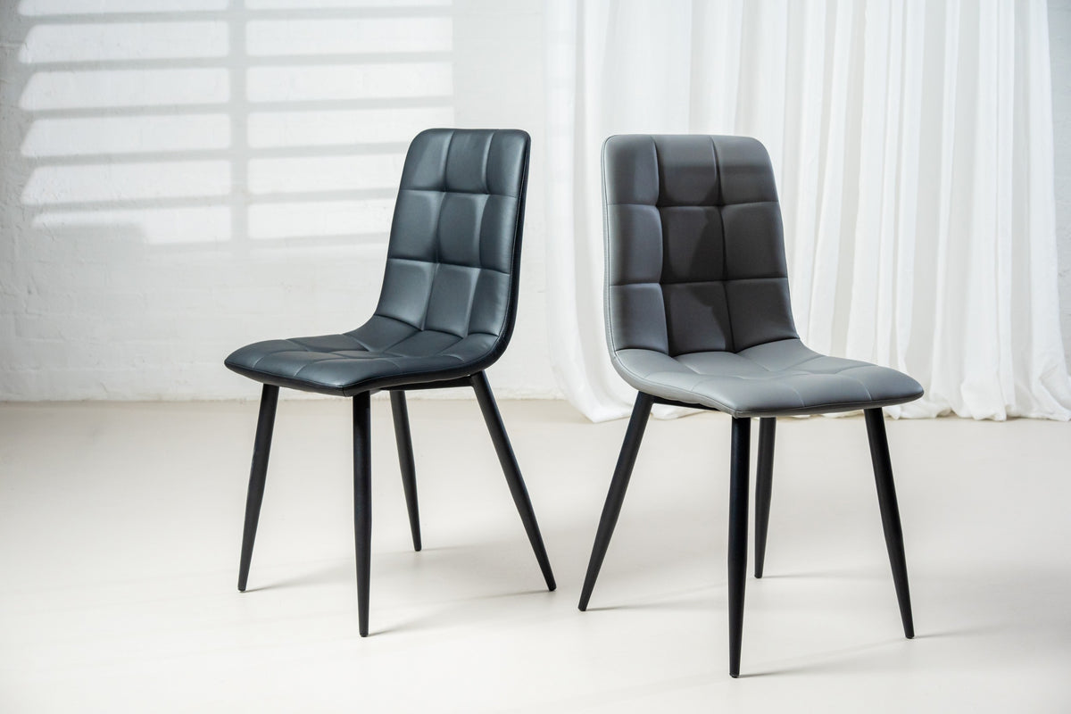 Javero Dining Chair Charcoal (Set of 2)
