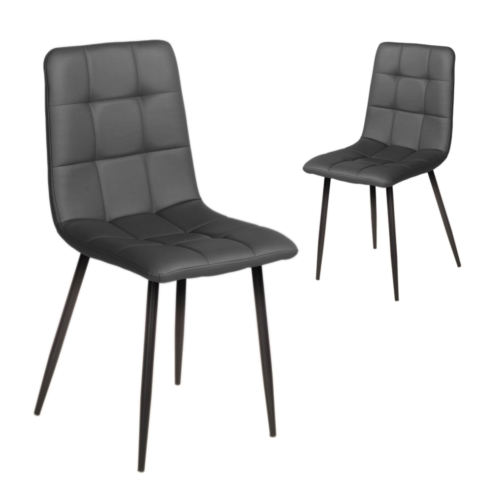 Javero Dining Chair Charcoal (Set of 2)