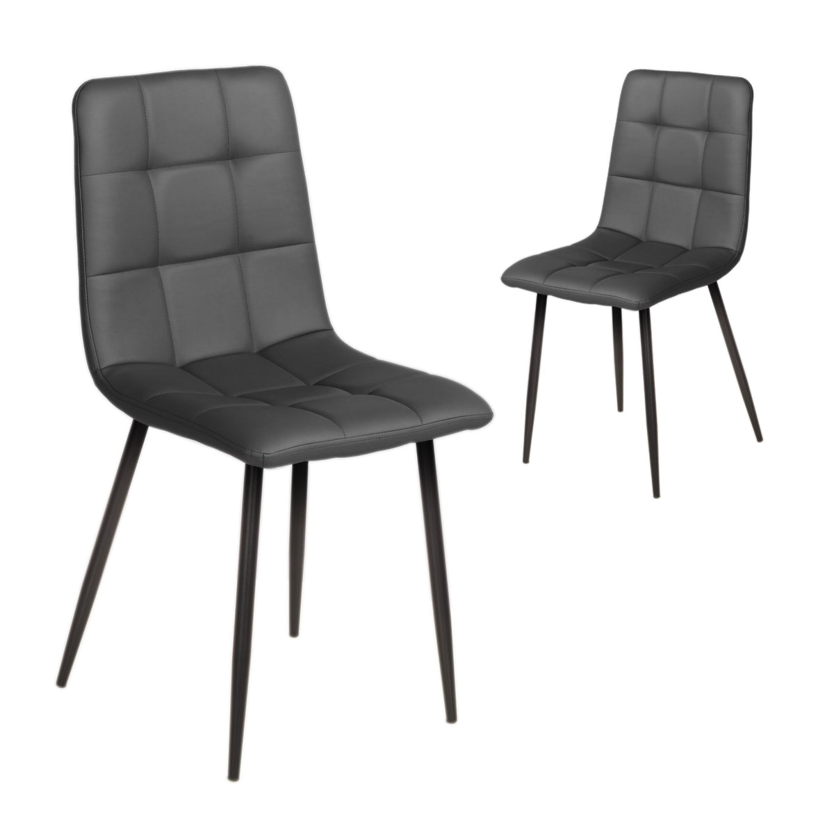 Javero Dining Chair Charcoal (Set of 2)