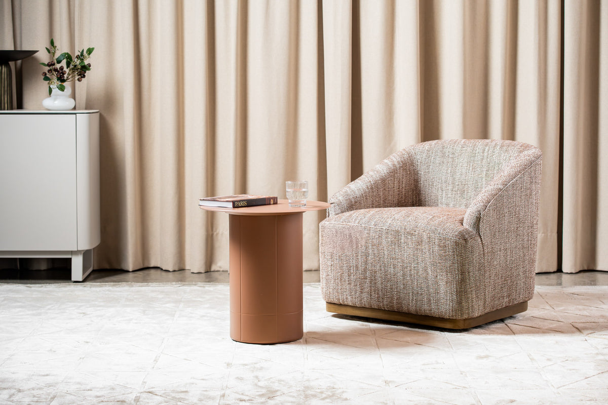 Jarella Side Table Matte Chestnut