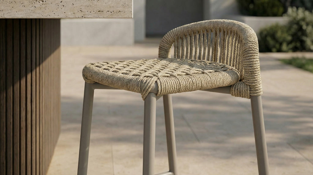 Kivaro Bar Stool Champagne (Set of 2)